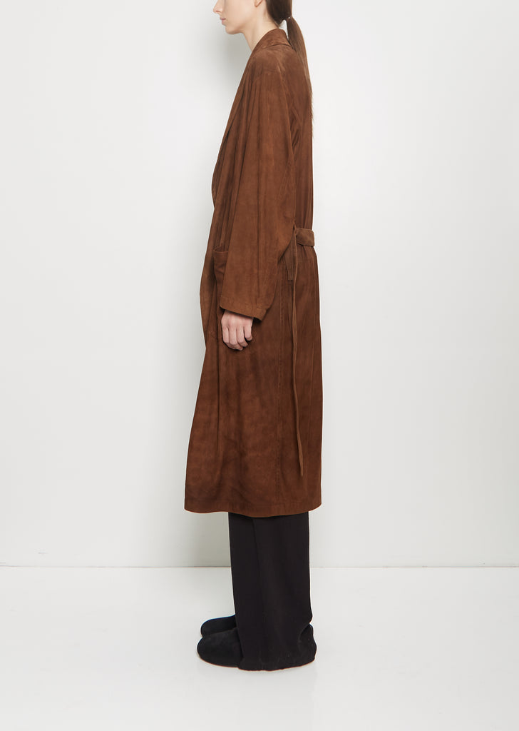 Suede Robe Coat