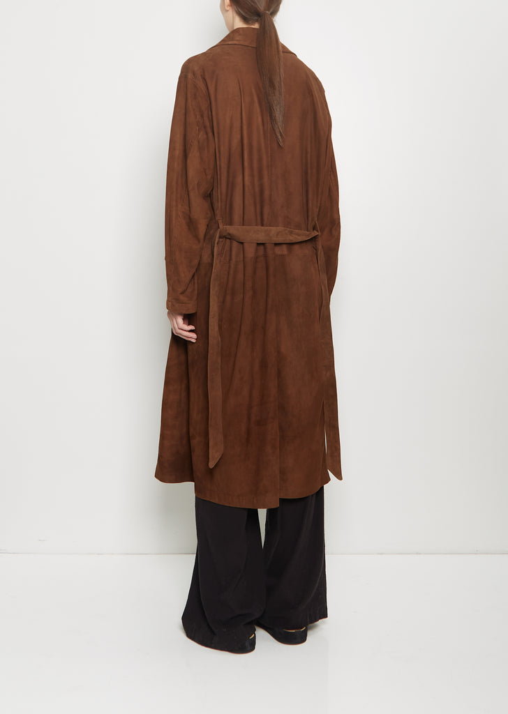 Suede Robe Coat