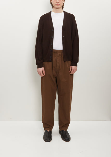 【関税込み】LEMAIRE ブラウン Relaxed Volume トラウザーズ LEMAIREのブラウン リラックス トラウザーズがセール中