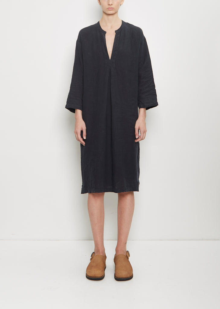 Linen Caftan — Black