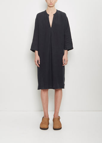 Linen Caftan — Black