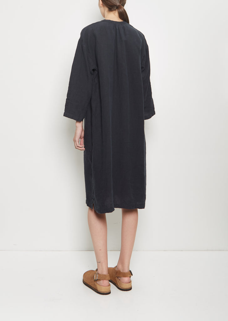 Linen Caftan — Black