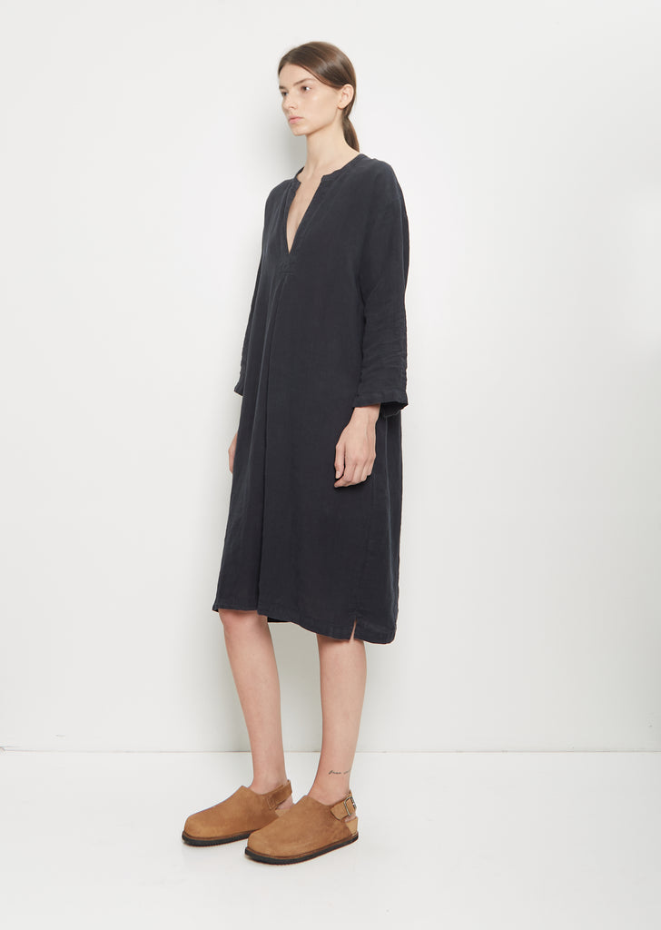 Linen Caftan — Black