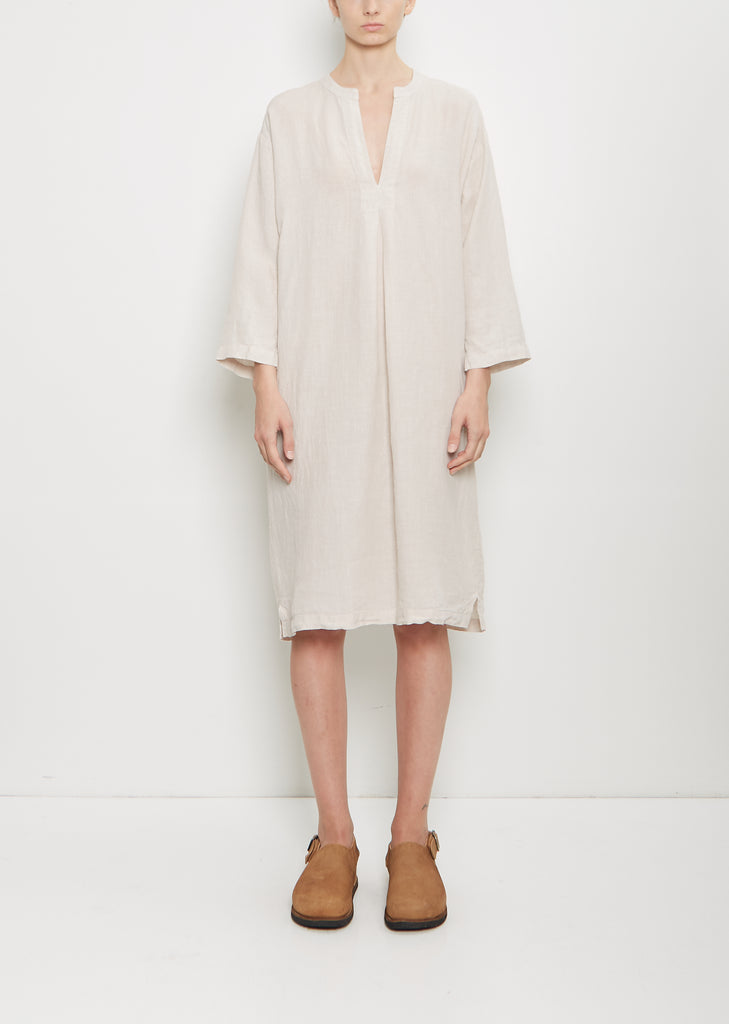 Linen Caftan — Chalk