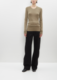 Rib Long Sleeve T-Shirt