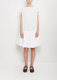 Tissue Cotton Low Waisted Dress — Milk