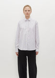 Signature Cotton Shirt — White/Brown