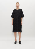 Flair Silk and Cotton Dress — Dark Navy