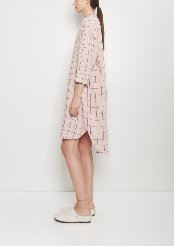 Granfather Shirt Dress — Pale Rose