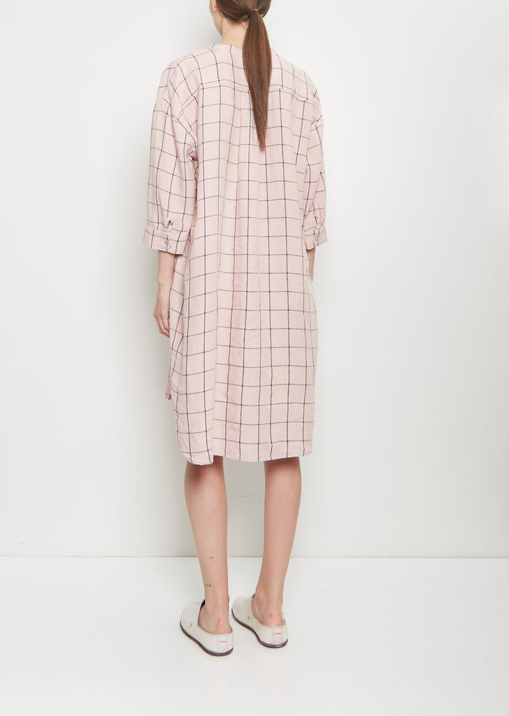 Granfather Shirt Dress — Pale Rose