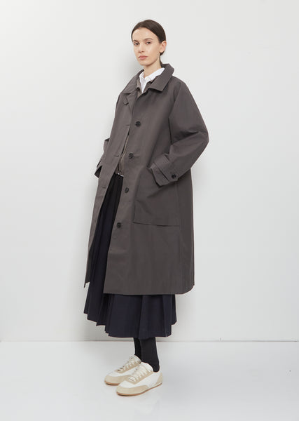 Railway Cotton Mac Coat – La Garçonne