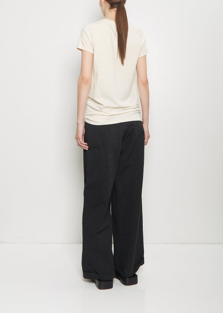 Cotton Linen Bias Baby Tee — Natural