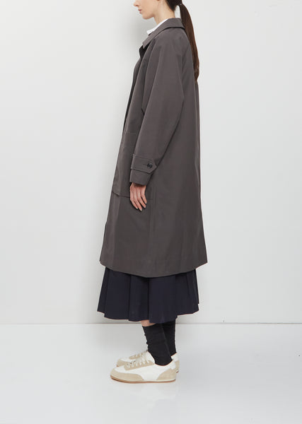 Railway Cotton Mac Coat – La Garçonne