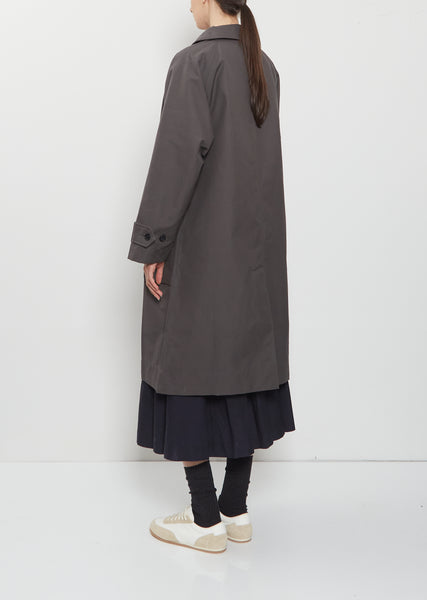 Railway Cotton Mac Coat – La Garçonne