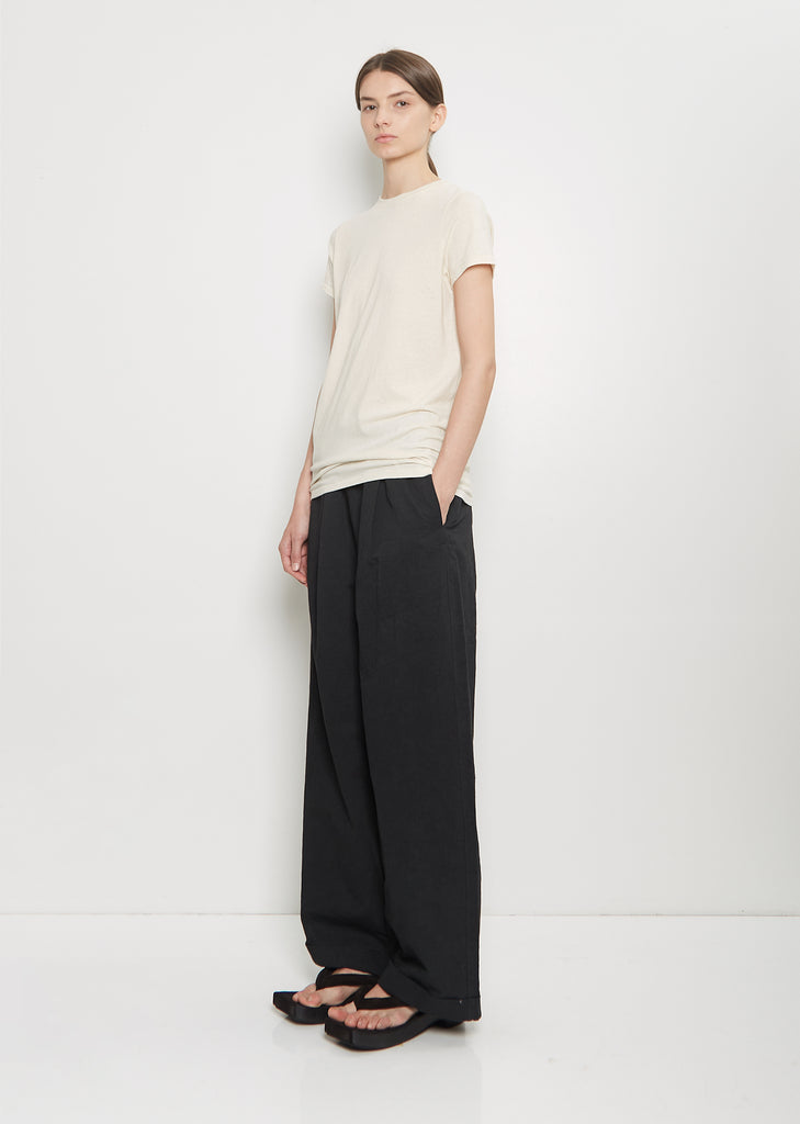 Cotton Linen Bias Baby Tee — Natural
