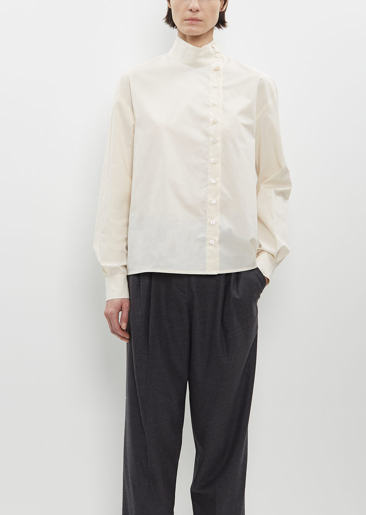 Cotton Rubashka Shirt — Eggshell