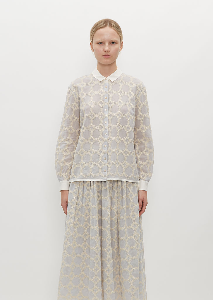 Hahaha Silk and Cotton Blouse