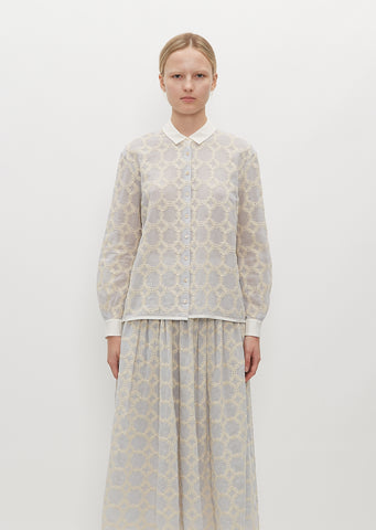 Hahaha Silk and Cotton Blouse