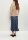 Embellished Sculpted Chunky Knit Cardigan