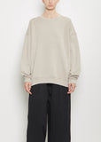 Pima Cotton Terry Crewneck — Washed Clay