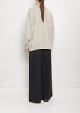 Pima Cotton Terry Crewneck — Washed Clay