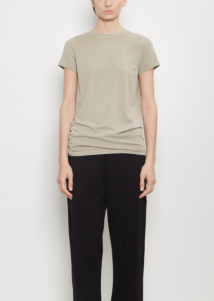 Cotton Linen Bias Baby Tee — Washed Clay