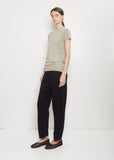 Cotton Linen Bias Baby Tee — Washed Clay