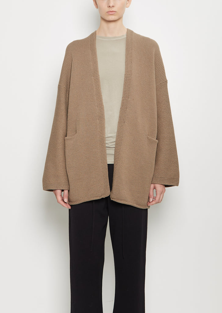 Pima Cotton Open Cardigan