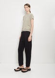 Pima Cotton Linen Capri Pants