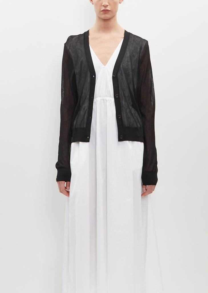 Sheer Viscose Blend Cardigan