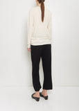 Cotton Linen Bias Long Sleeve Tee