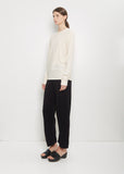 Cotton Linen Bias Long Sleeve Tee