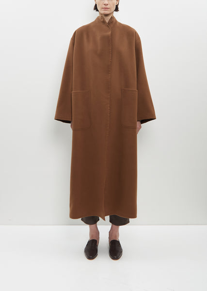 Wool Cashmere Patch Pocket Coat with Cimossa La Garconne