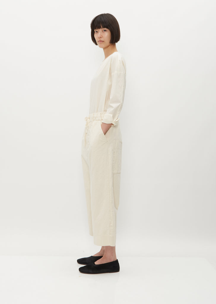 Wide & Short Trousers RC — Natural