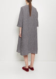 Linen Tartan Loose Dress
