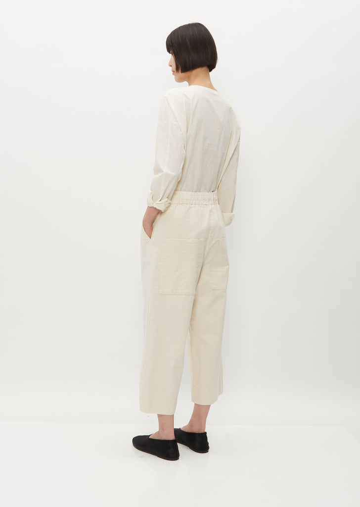Wide & Short Trousers RC — Natural