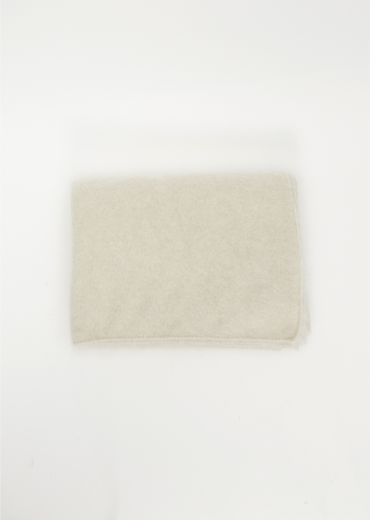 Cashmere Stole — Heather Oatmeal