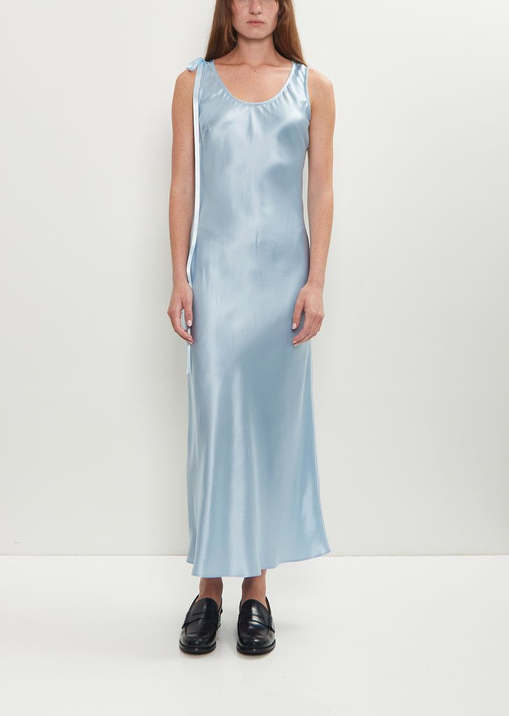 Silk Bow Detail Camisole Dress