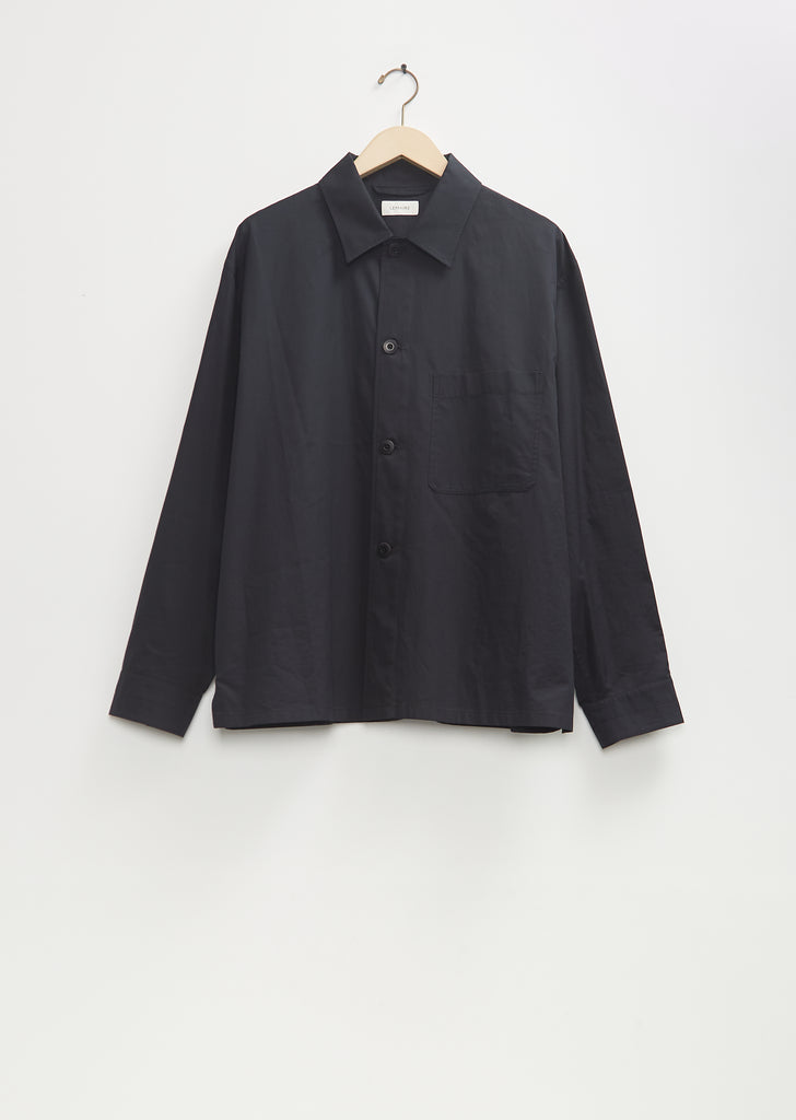 Cotton Pyjama Shirt — Caviar
