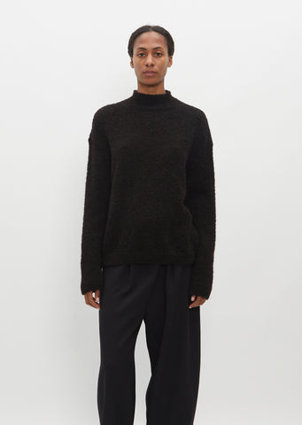 Owen Alpaca and Wool Sweater — Black
