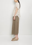 Linen Shirred Top
