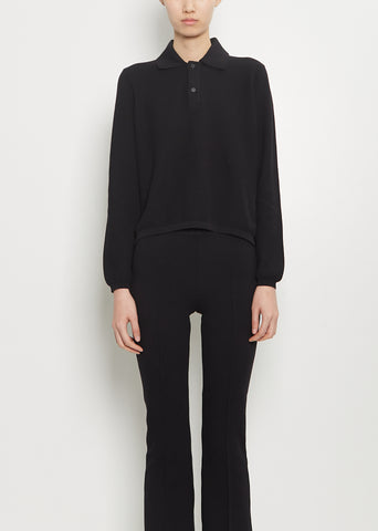 Brooke Cotton Long Sleeve Polo