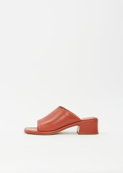 Heeled Leather Mule – La Garçonne