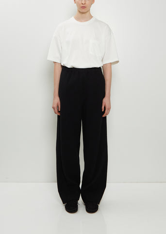 Wool Cashmere Fleece Easy Twist Trousers