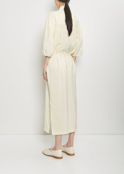 Silk Asymmetrical Shirt Dress – La Garçonne