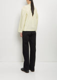 Ascot Cotton Blouse — Dusty Yellow