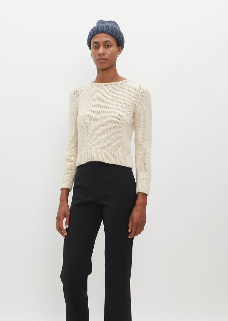 Paula Cashmere Hat — Dark Denim