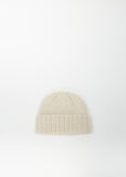 Polly Cashmere Beanie — Latte