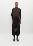 Wadded Wool Vest