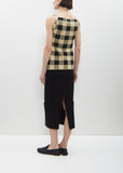 Gingham Asher Apron — Black